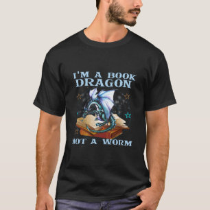 ICH BIN EIN Buchdrache, kein Wurm Drachen T-Shirt