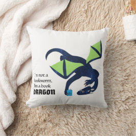 Ich bin ein Buchdrache Kissen