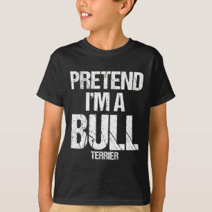 Ich bin ein Bull Terrier Funny Halloween-Hundekost T-Shirt