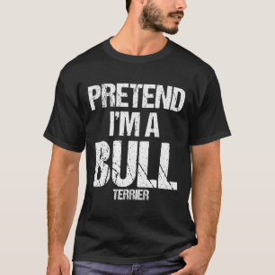 Ich bin ein Bull Terrier Funny Halloween-Hundekost T-Shirt