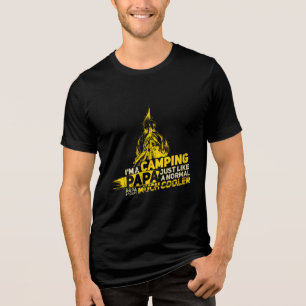 Ich bin ein Camping Papa Tri-Blend Shirt