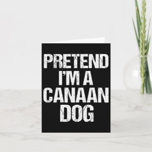 Ich bin ein Canaan-Hund Lustiger Halloween-Hundeko Karte