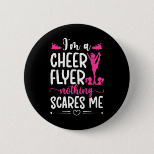 Ich bin ein Cheer Flyer Cheerleading Flyer Cheerle Button