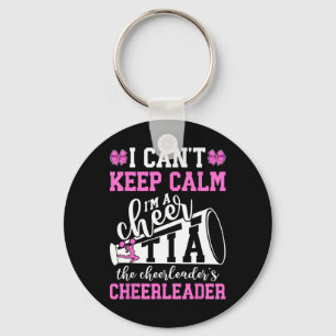 Ich bin ein Cheer-Tante einer Cheerleader-Tante Ch Schlüsselanhänger
