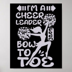 Ich bin ein Cheerleader von Kopf bis Fuß Poster