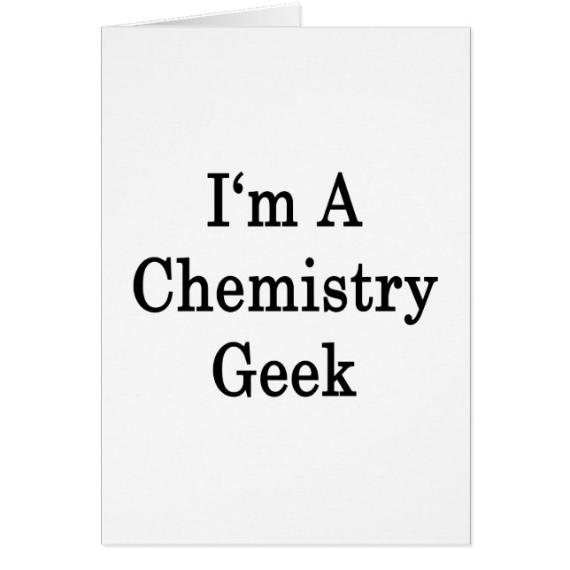 Ich bin ein Chemie-Aussenseiter (Vorne)