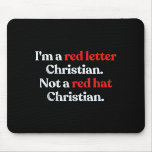 Ich bin ein Christ mit roten Buchstaben, kein Chri Mousepad
