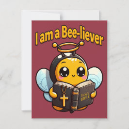 Ich bin ein Christlicher Bienensteber Dankeskarte