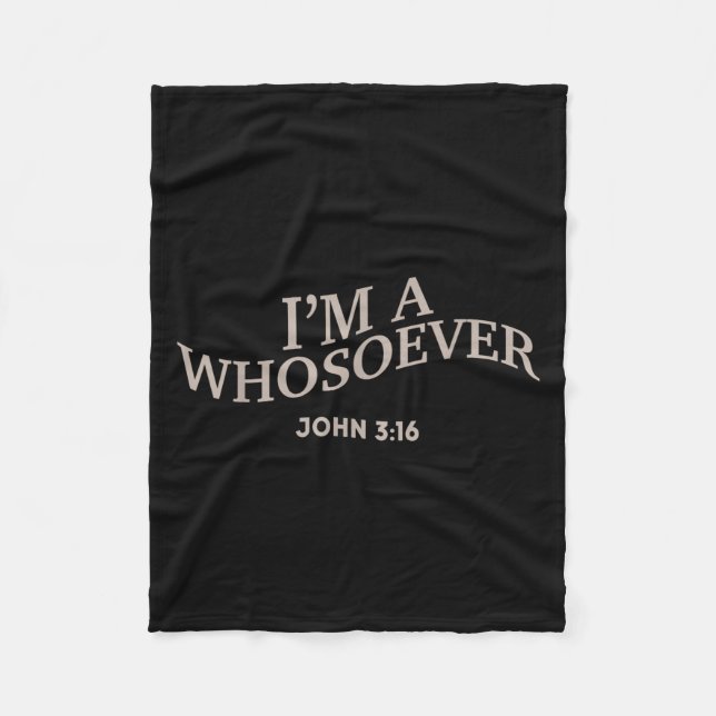 Ich bin ein Christlicher Jesus Teen Girl Youth W Fleecedecke (Vorderseite)