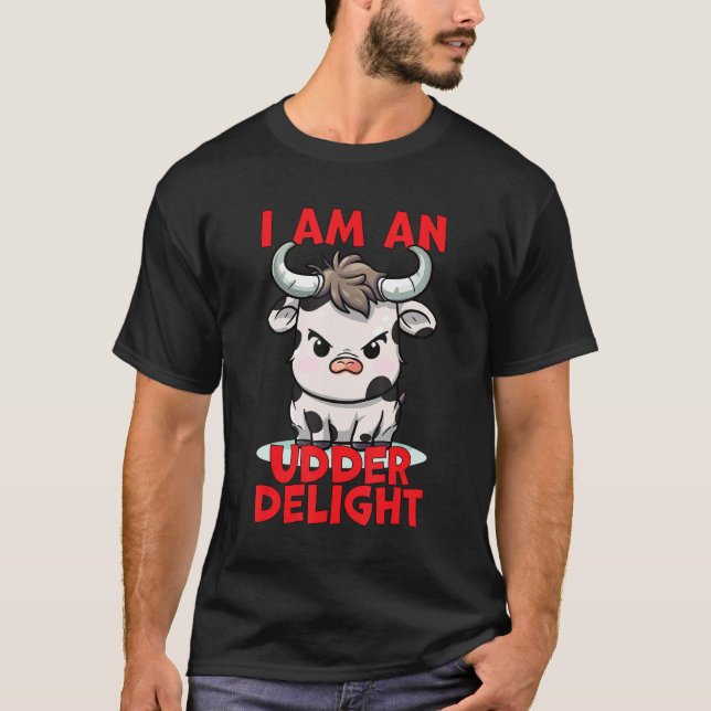 Ich bin ein cooler Kuh-Puff T-Shirt (Vorderseite)