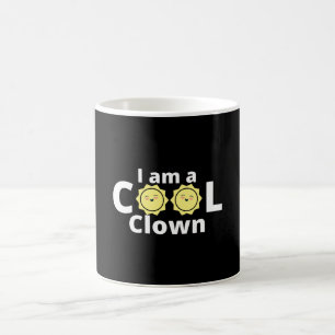 Ich bin ein cooles Clown-Design - mit gelber Sonne Kaffeetasse