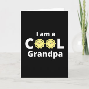 Ich bin ein cooles Opa-Design - mit gelber Sonne Karte
