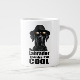 Ich bin ein Cooles schwarzes Labor Jumbo-Tasse