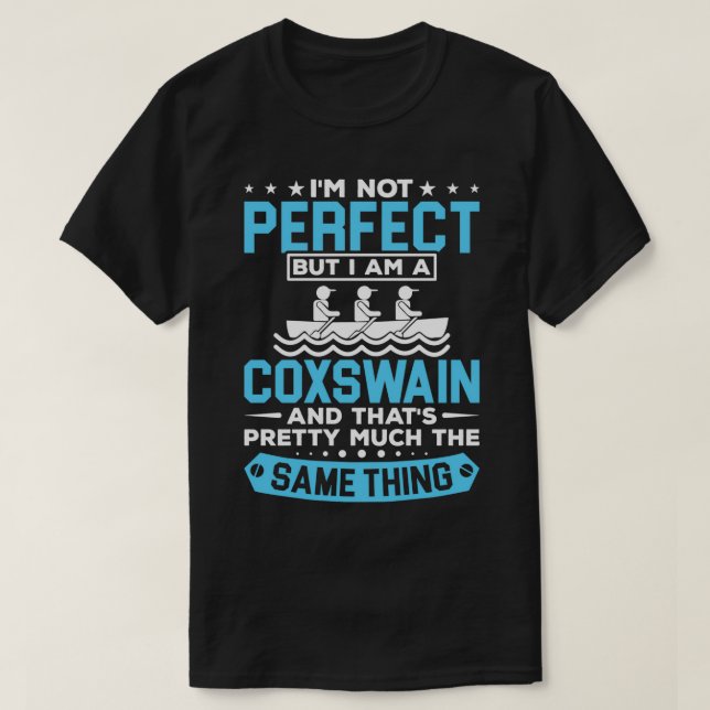 Ich bin ein Coxswain-Shirt, das Coxswain Shirt Row (Design vorne)