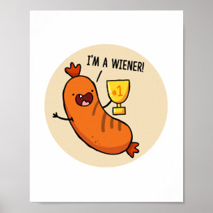 Ich bin ein Dackel-Hotdog-Poster Poster
