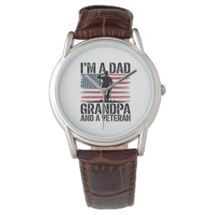 Ich bin ein Dad Opa und Veteran Nichts schreckt mi Armbanduhr