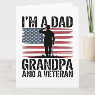 Ich bin ein Dad Opa und Veteran Nichts schreckt mi Karte