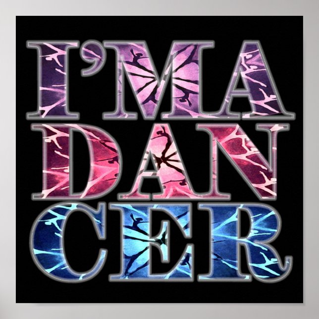 Ich bin ein DANCER (Portfolio Poster) Poster (Vorne)