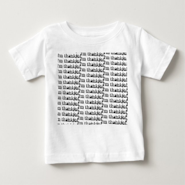 Ich bin ein dankbarer Wiederholungs-Erntedank Baby T-shirt (Vorderseite)