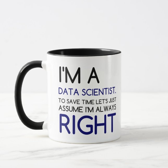 ICH BIN EIN DATENWISSENSCHAFTLER TASSE (Links)