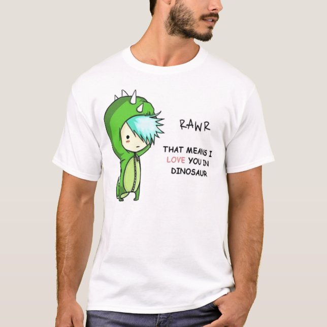 Ich bin ein Dino T-Shirt (Vorderseite)