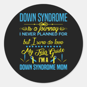 Ich bin ein Down-Syndrom Mama-Down-Syndrom ist ein Runder Aufkleber