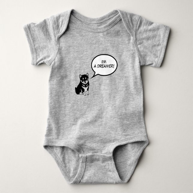 Ich bin ein Dreamer Baby Bodysuit Year Strampler (Vorderseite)