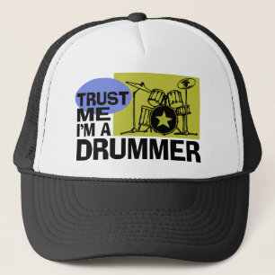 Ich bin ein Drummer Hut Truckerkappe