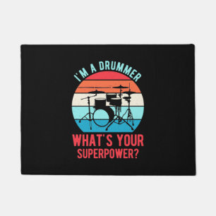 Ich bin ein Drummer, was deine Supermacht ist Fußmatte
