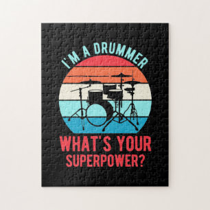 Ich bin ein Drummer, was deine Supermacht ist Puzzle