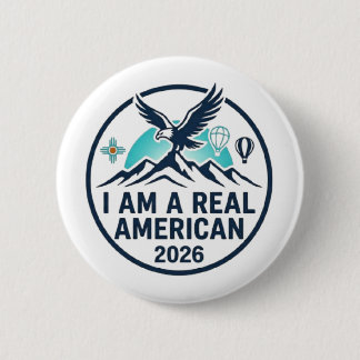 Ich bin ein echter amerikanischer Knöpfe Ende Patc Button