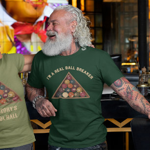 Ich bin ein echter Ball Breaker Billiard Balls Poo T-Shirt