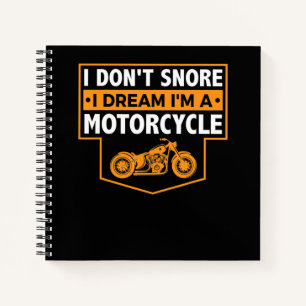 Ich bin ein echtes Motorrad-Geschenk für Motorradl Notizbuch