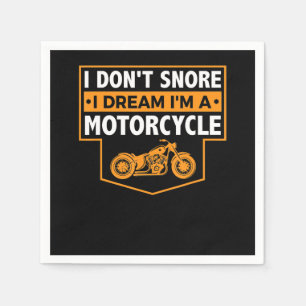 Ich bin ein echtes Motorrad-Geschenk für Motorradl Serviette