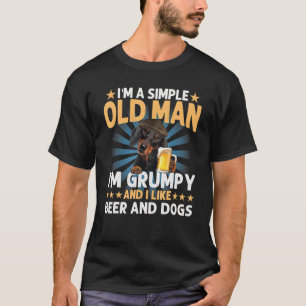 Ich bin ein einfacher alter Mann wie Dackel von Bi T-Shirt