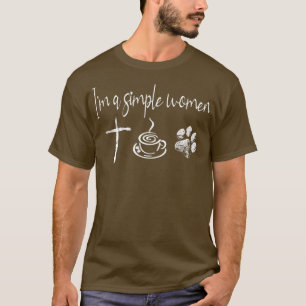 Ich bin ein einfacher Jesus-Kaffeehund für Frauen T-Shirt