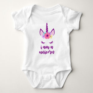 Ich bin ein Einhorn Baby Strampler