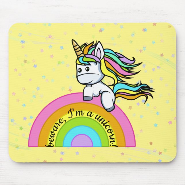 Ich bin ein Einhorn - Mousepad (Vorne)