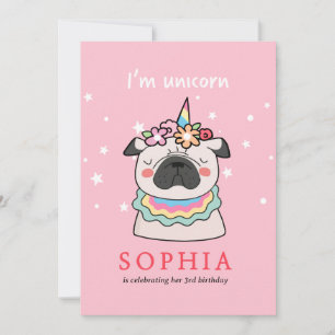 Ich bin ein Einhorn Sie sind eingeladen zu Sparkle Einladung
