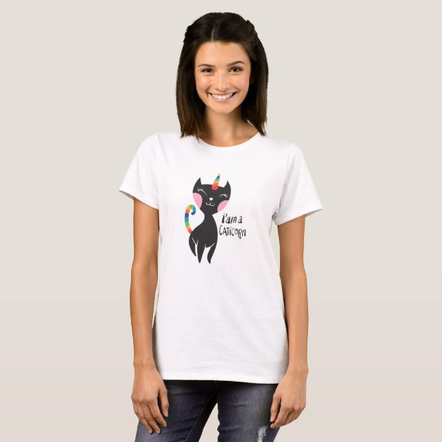 Ich bin ein Einhorn - Wählen Sie die Hintergrundfa T-Shirt (Vorne ganz)