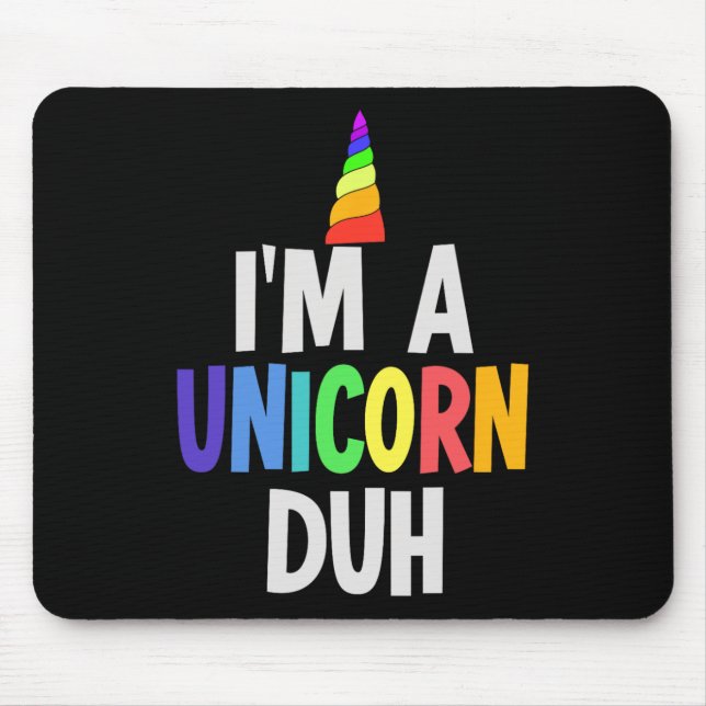 Ich bin ein Einhornduh Halloween-Kostüm Mousepad (Vorne)