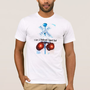 Ich bin ein Eisenbahn-Signal-Büffelleder-T - Shir T-Shirt