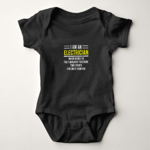 Ich bin ein Electrician Funny Electric Worker-Gesc Baby Strampler