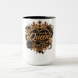Ich bin ein elegantes königliches Kronendesign ein Tasse