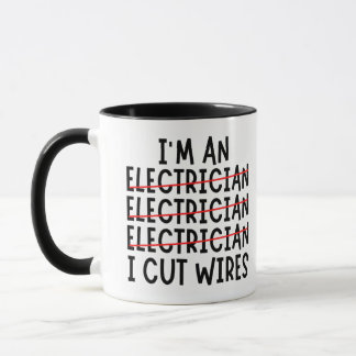 Ich bin ein Elektriker, den ich mit zwei Tonen Kaf Tasse