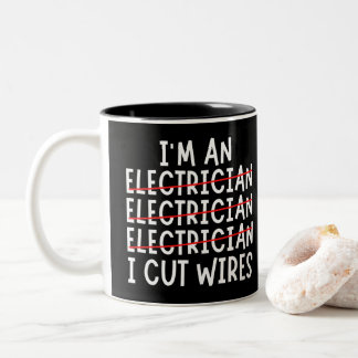 Ich bin ein Elektriker, den ich mit zwei Tonen Kaf Zweifarbige Tasse