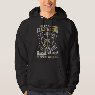 Ich bin ein Elektriker, der voll qualifiziert ist Hoodie