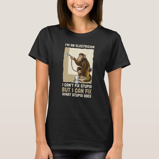 Ich bin ein Elektriker T-Shirt (Vorderseite)