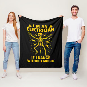 Ich bin ein Elektriker, wenn ich ohne Musik tanze Fleecedecke