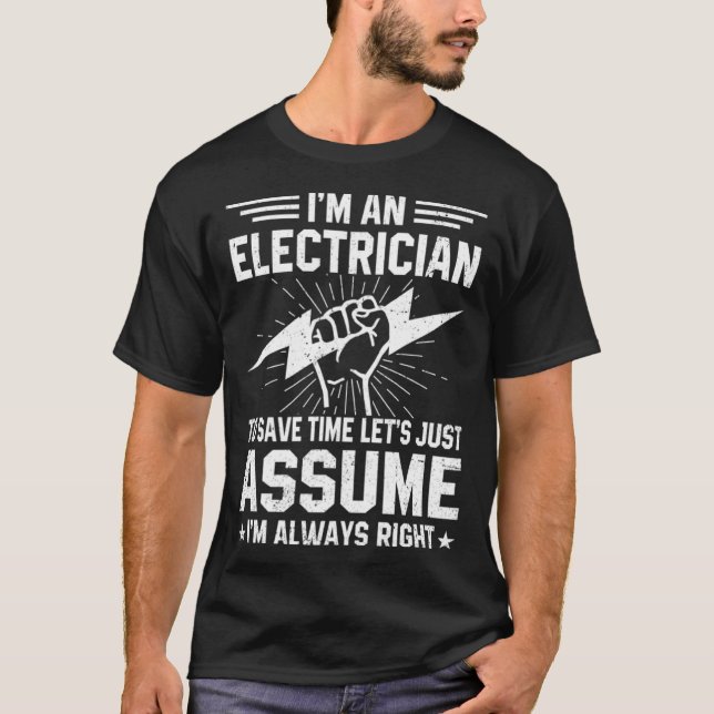 Ich bin ein Elektro-Installer, um die Zeit nur Ele T-Shirt (Vorderseite)